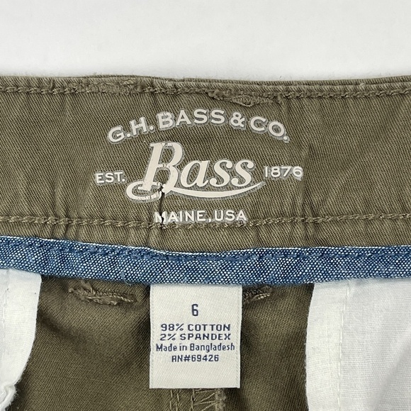 G.H. Bass Pants Womens Size 6 Brown Flat Front - Picture 9 of 9